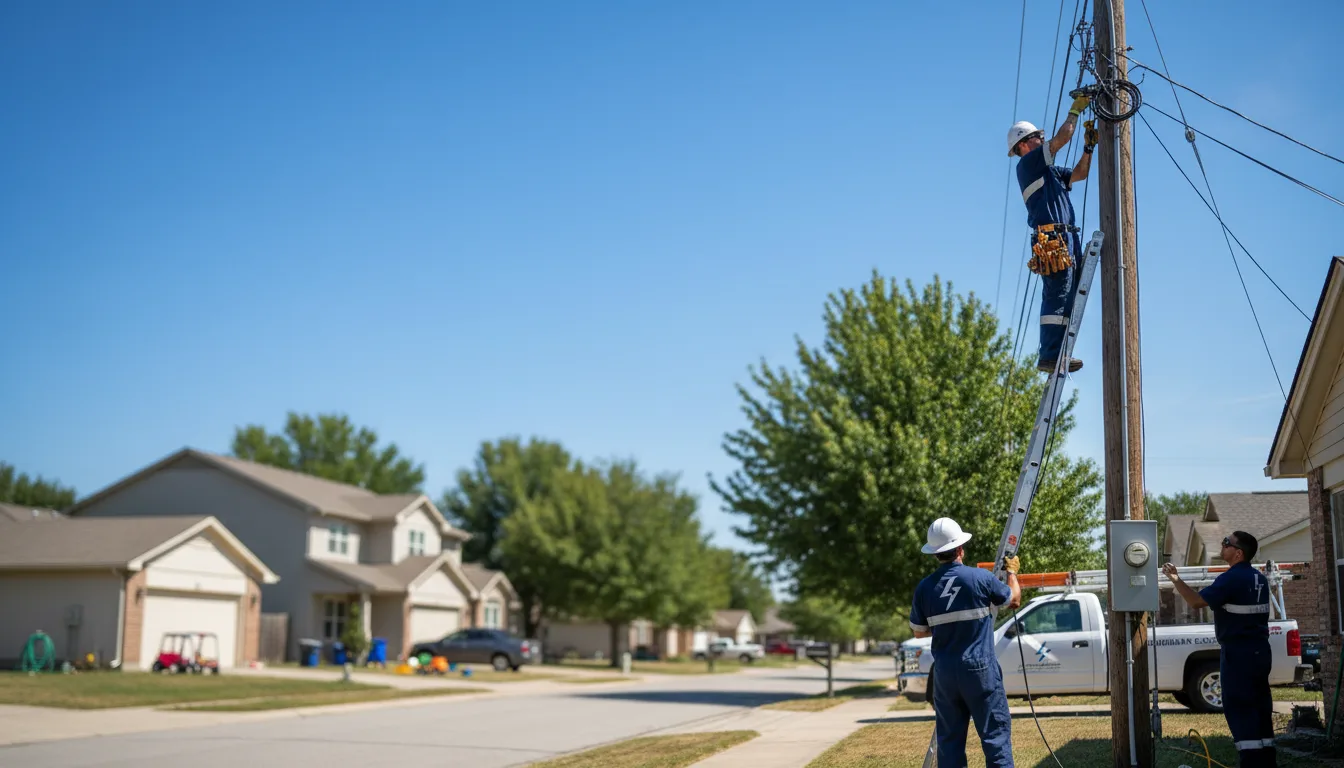 Residential electrician providing installation services in Stratford, WA